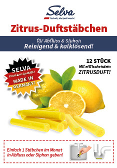 SELVA CITRUS GEURSTAAFJES - Voor Afvoer & Sifon - Reinigend & Ontkalking