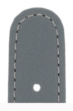 Bracelet cuir Louisville 18mm gris pierre lisse