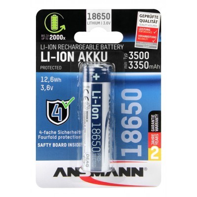 Ansmann 18650 Li-Ion rechargeable battery